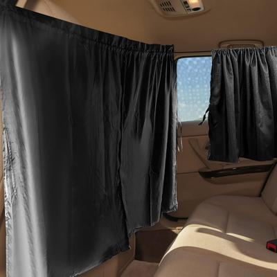 Set Of 3 Privacy Curta For Car, SUV, Van - Includes 1 Rear Seat Divider & 2 Side Windows Divider Curta For Camping & Sleeping