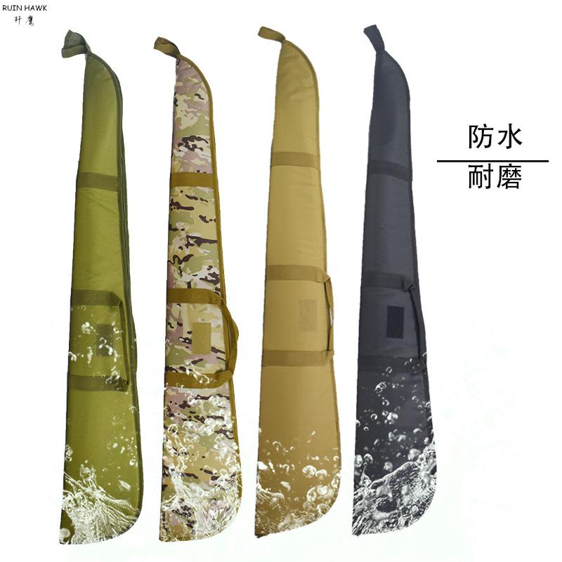 

Тактичний + похила сумка через плече для рибальського спорядження + губка Протиударна сумка для кемпінгу для вудки 1.3M хакі