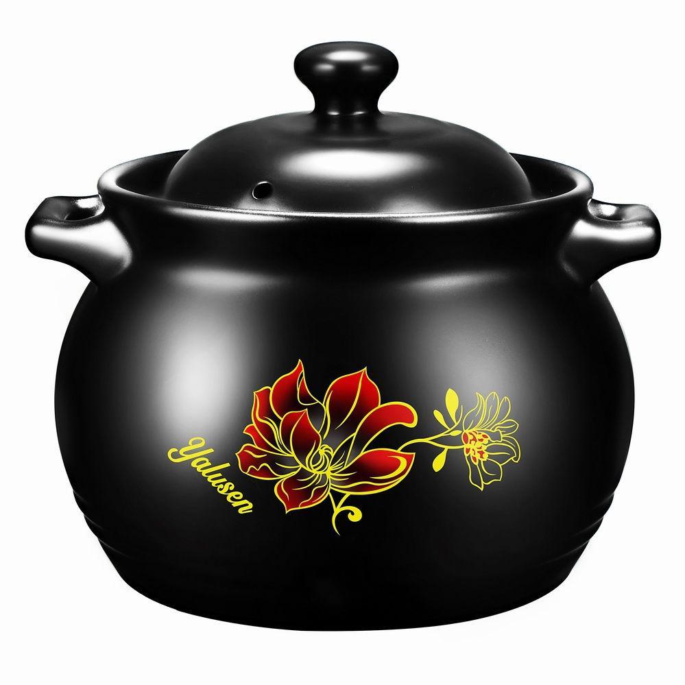 Жаростойкая керамическая кастрюля и супница большой емкости для газовой плиты