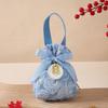 1PC Fabric Bag Traditional Chinese Wedding Drawstring Candy Gifts Packaging Bag For Wedding Birthday Party Decor Jewelry Pouches