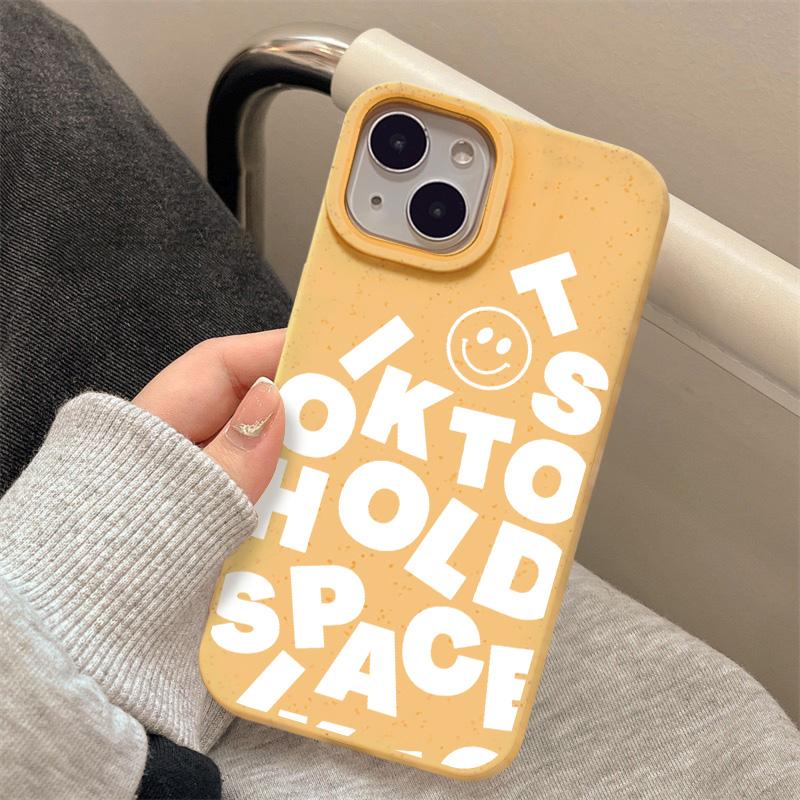 

Чехлы для мобильных телефонов iPhone 11 13 XR 15 Pro Max 12 14 Pro Max Чехол для iPhone 16 7 Plus 8 Plus XS Max Разлагаемые и экологически чистые iPhone 11 жёлтый