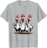 Crazy Chickens TeesFunny Farm Animal Tee for Chicken Lover T-Shirt