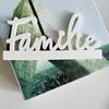 Familie English Letters Candlestick Silicone Mold DIY Candle Holder Cement Plaster Mould Resin Ornaments Molds Home Decoration