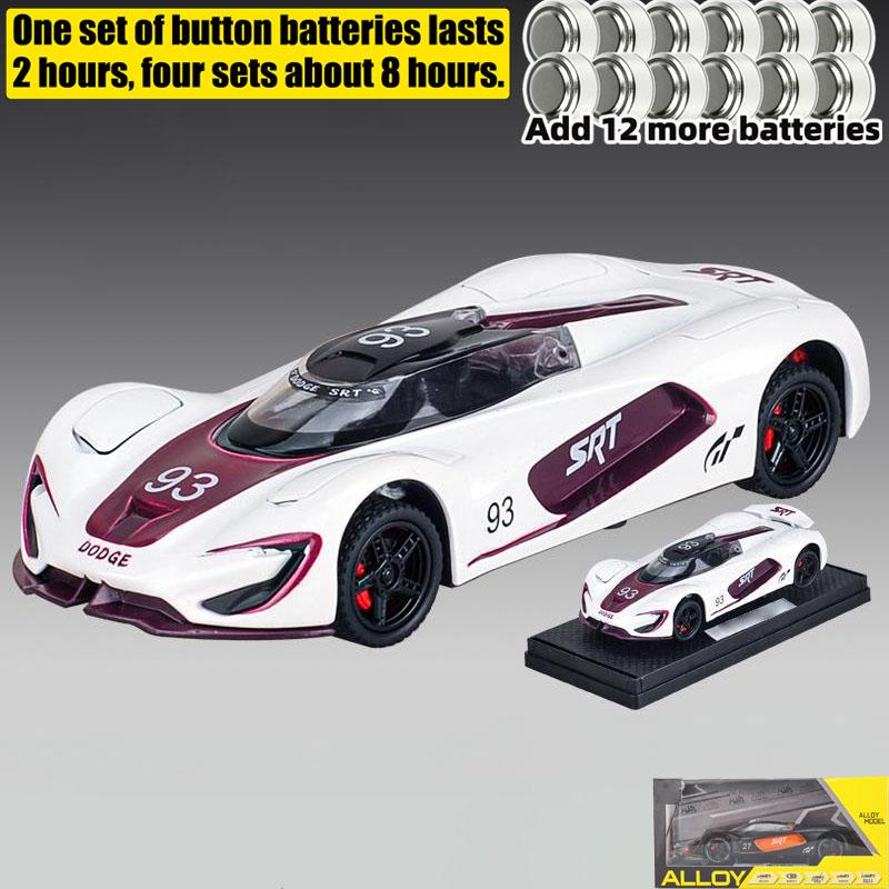 1/32 Dodge Tomahawk SRT V10 Concept Sports Car Alloy Metal Diecast Model Car Car Central Control Ornament Decoration Gift Friend