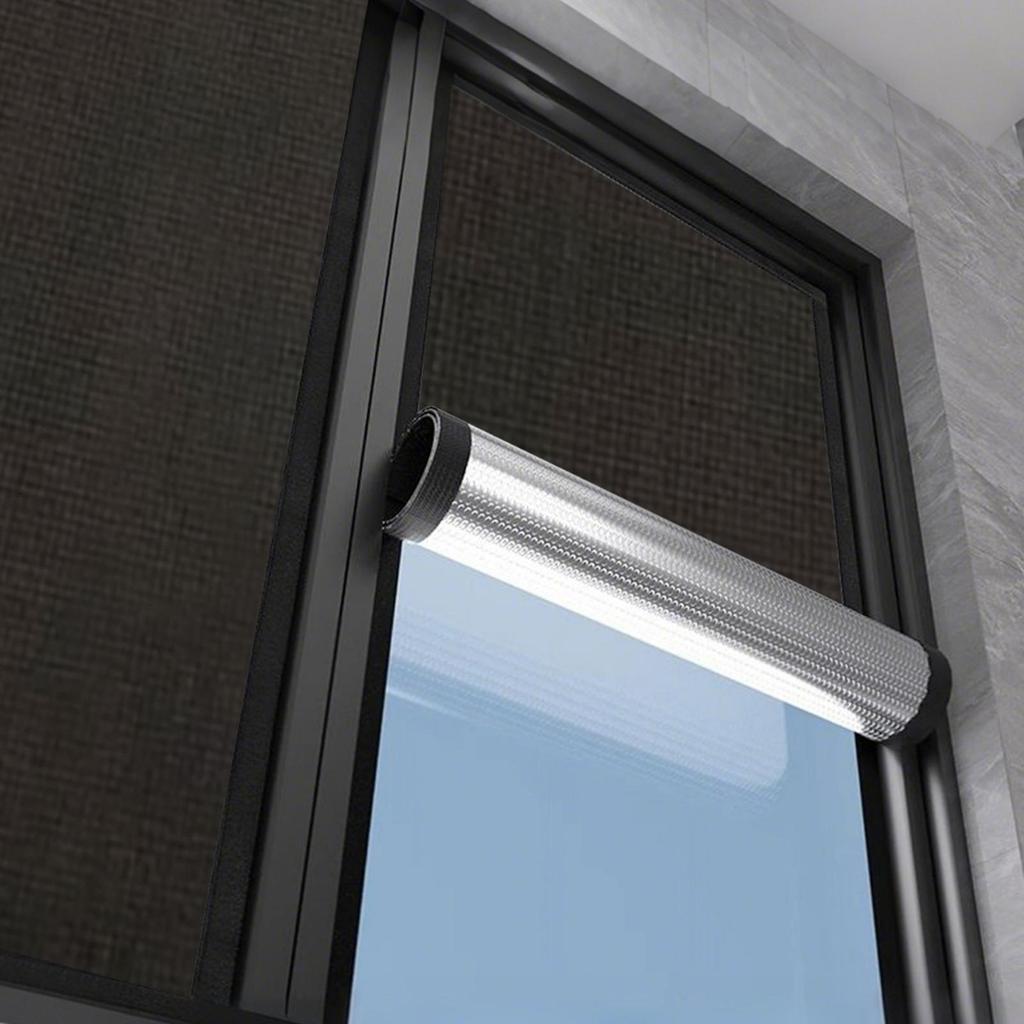 Blackout Blinds No Dril Sunshade Self-Adhesive UV Protection 9mm Thick Household Sunscreen Thermal Insulation Curtain Blinds