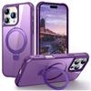 For iPhone 16 Pro Max Case Compatible with MagSafe Ring Holder Kickstand TPU+PC Phone Cover