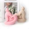 Silicone Candle Mould Heart Shaped Molds Cake Fondant Chocolate Mold Epoxy Casting Resin Moulds Food Grade Silicone