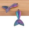 6Pcs Marine Organism Rainbow Colored Octopus Shark Charms For Jewelry Making Supplies Diy Keychain Earrings Accessories Pendants