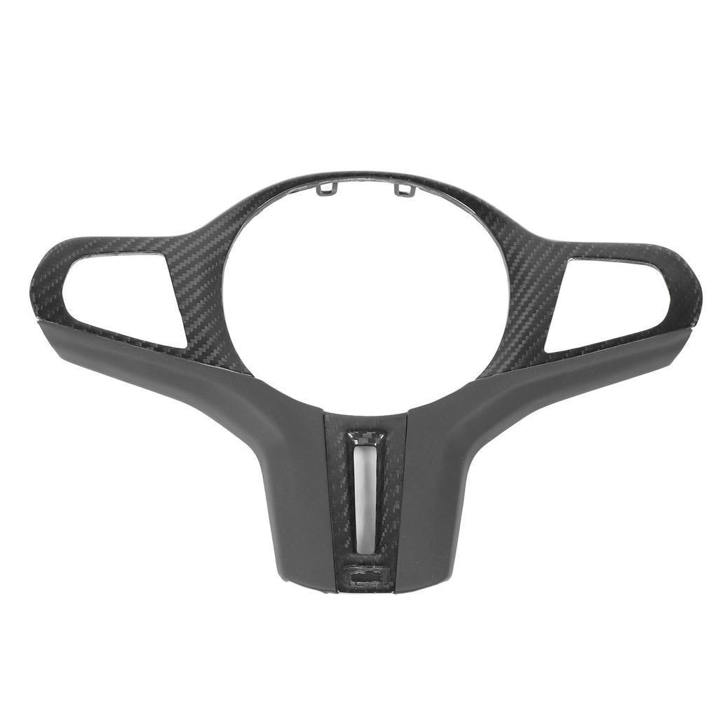 Car Steering Wheel Frame Cover Trim Sticker Decoration Carbon Fiber Nappa Leather for M2 M3 M4 G87 G80 G82 Without