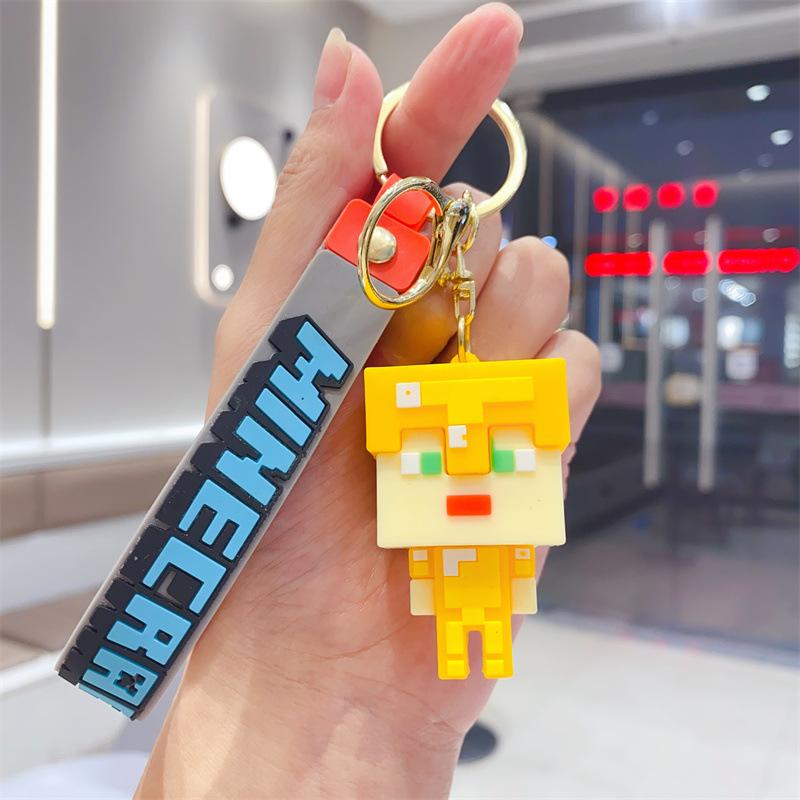 Kľúčenka Minecraft z PVC Detská silikónová taška na mince úložná taška Kľúčenka