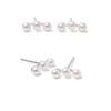 Ithudo Earrings 925 Silver Women's Classic Beaded Pearl