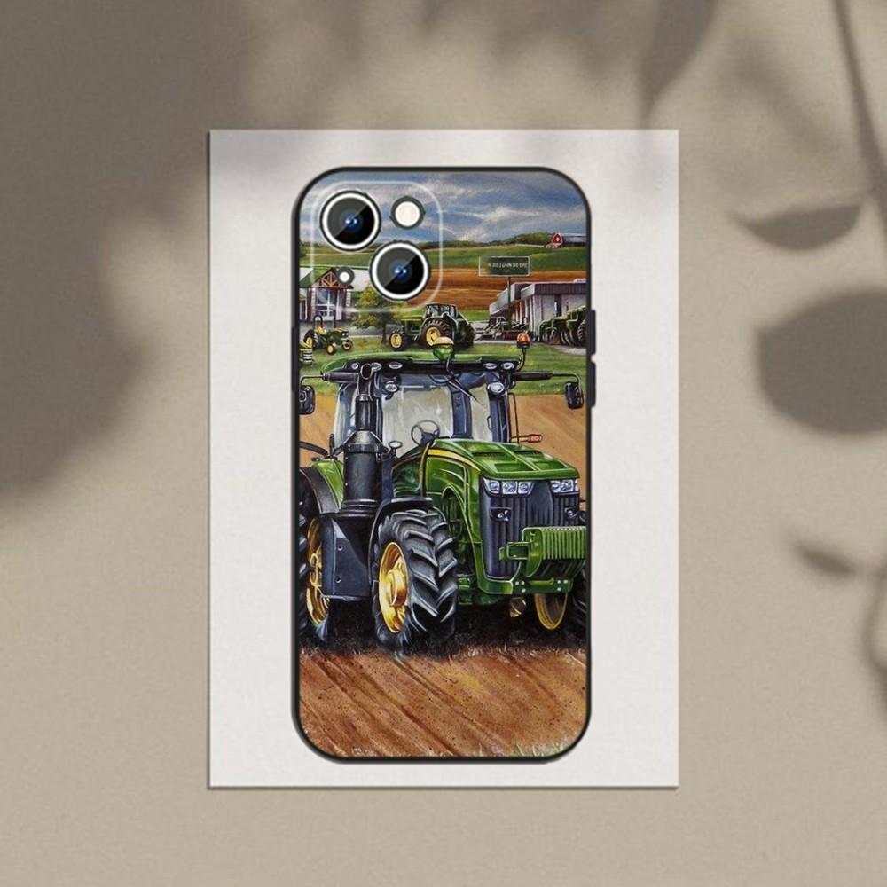 

Farm Vehicle Tractor Phone Case Phone Case For Apple iPhone 15,14,13,12,11,XS,XR,X,8,7,Pro,Max,Plus,mini Silicone Black Cover iPhone8