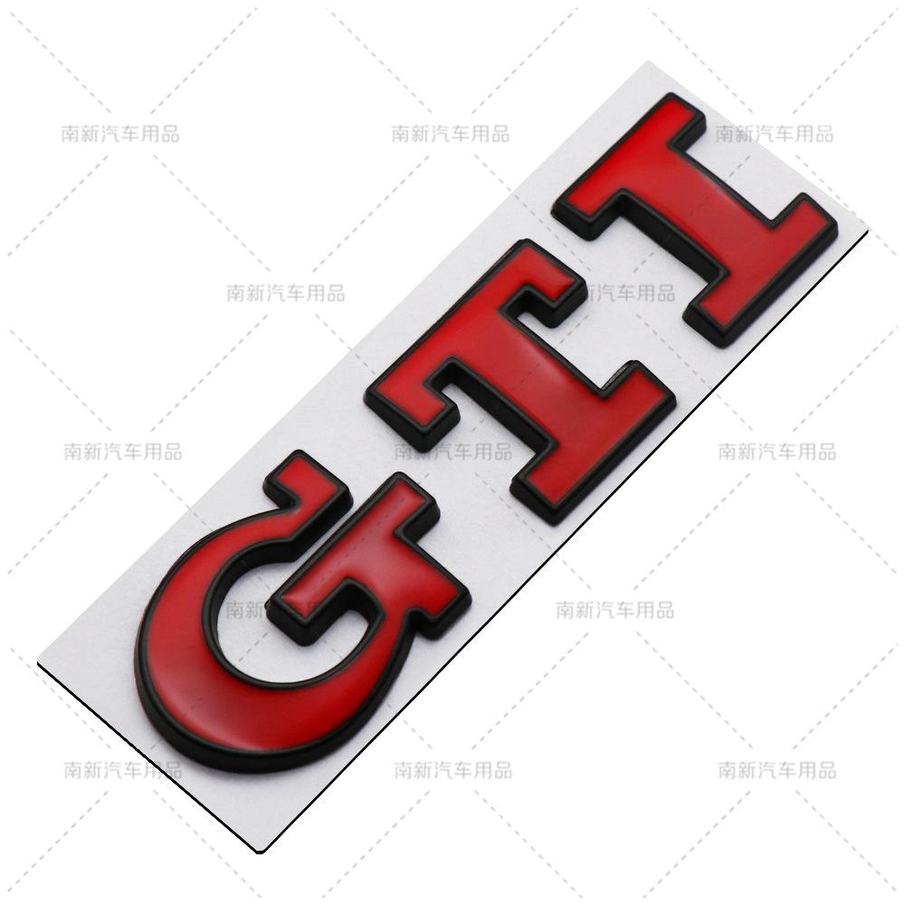 RUNTB1 3D Metal Car trunk Badge Stickers Emblem for VW golf GTI mk2 mk3 mk4 mk5 mk6 mk7 mk8 Polo Badge Accessories b10