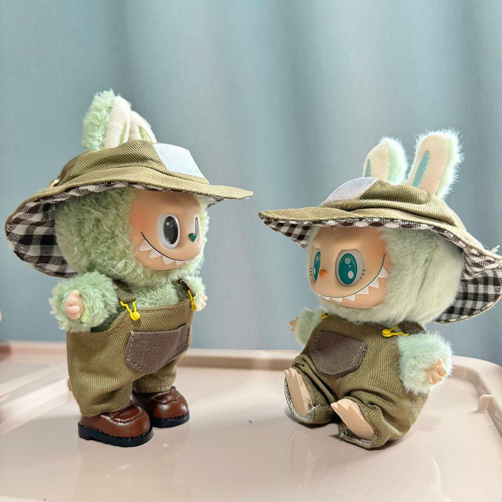 For 17cm Labubu Doll Clothes Fashion Clothes Hoodies Doll Clothes Hoodies Dolls Accessories Cute Decoration Little Cloths