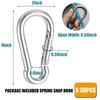 Good-30PCS 4Inch Heavy Duty Spring Snap Hook Carabiner, Snap Spring Carabiner Clip For Swing Hammock Gym Outdoor