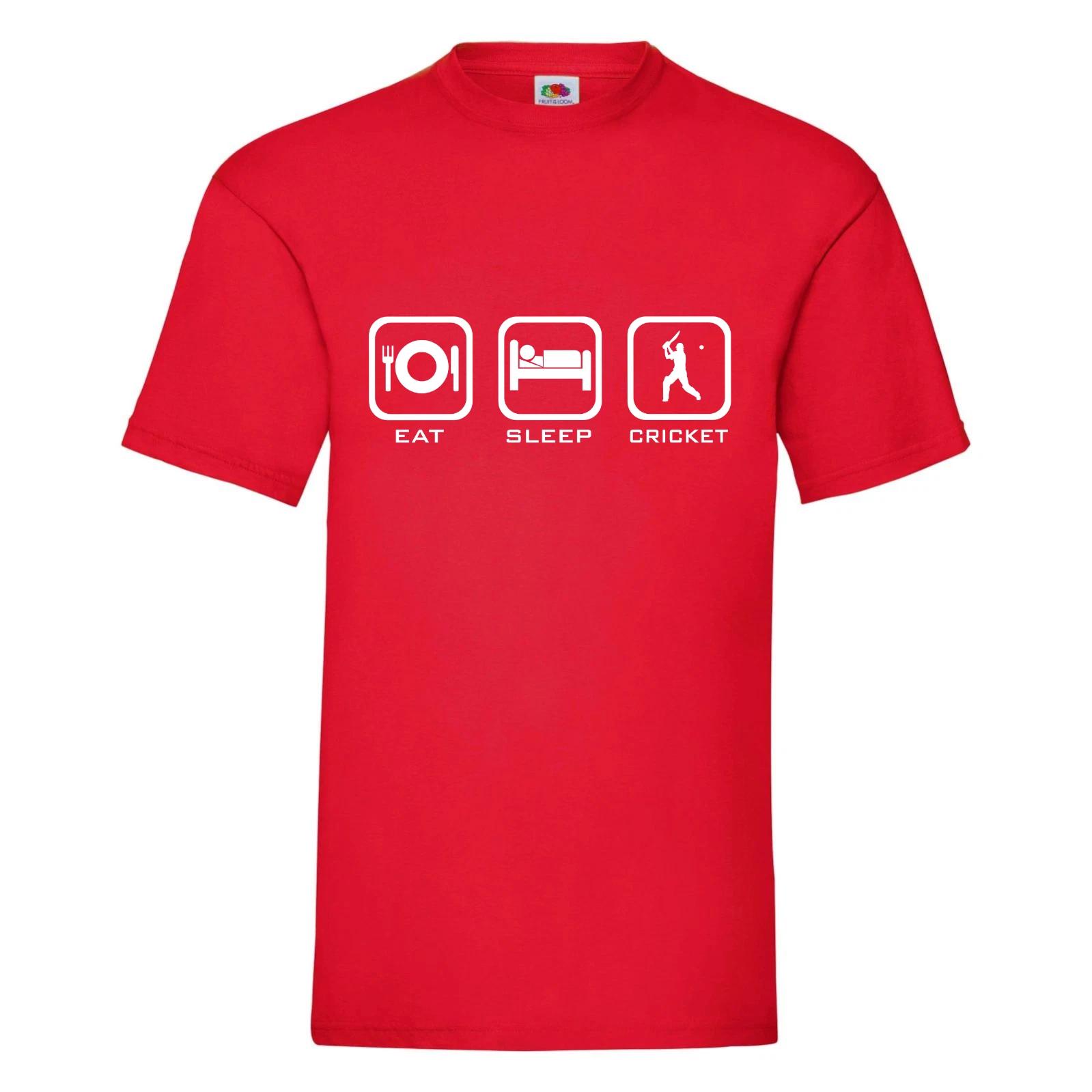 Cricket Player, Cricket Fan T-Shirt - Eat, Sleep, Cricket, Cricketing, Cricketer 2XL