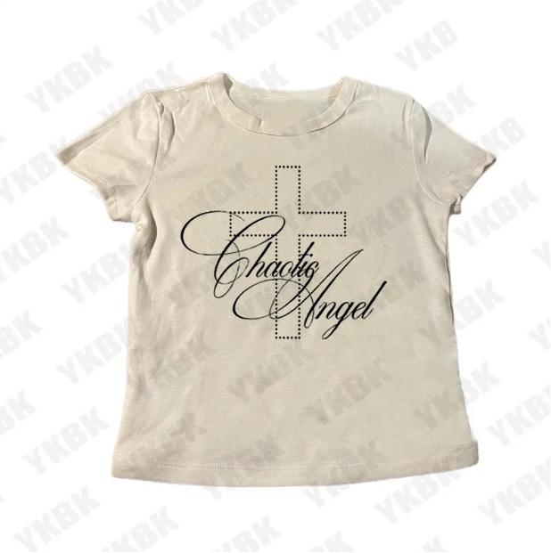 Y2K Sexy American Girl Graphic Vest Top - Women's Short Sleeve Tee