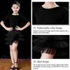 Tassel Latin Dancing Dress Three-Layer Ballroom Dancing Wear Fashion Chacha Dance Wear  for Kids
