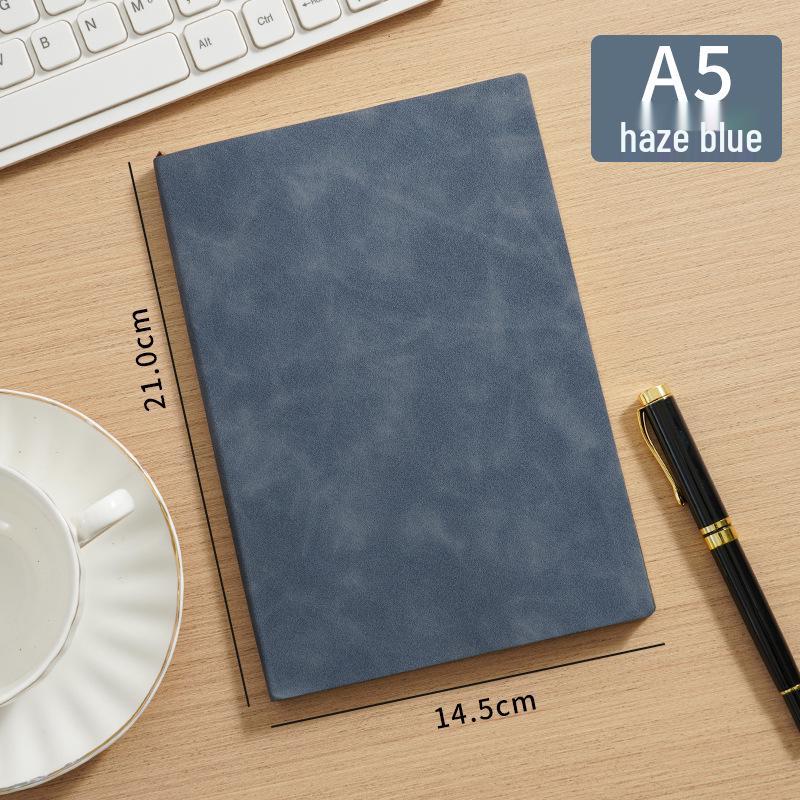 Personalized A5 Soft Leather Notebook Gift Set - Elegant Business Diary with Buckle