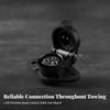 3Pin Trailer Plug with Mounting Flange | Metal terminal Terminals, Molded Body,