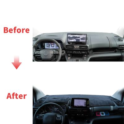 Citroen Berlingo For Peugeot Partner For Opel Combo Life 2019-2025 Dashboard Cover Pad Dashmat Sunshade Protective Carpet