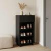 Maison Exclusive - Shoe Cabinet 48 X 38 X 87.5 Cm Engineered Wood Black