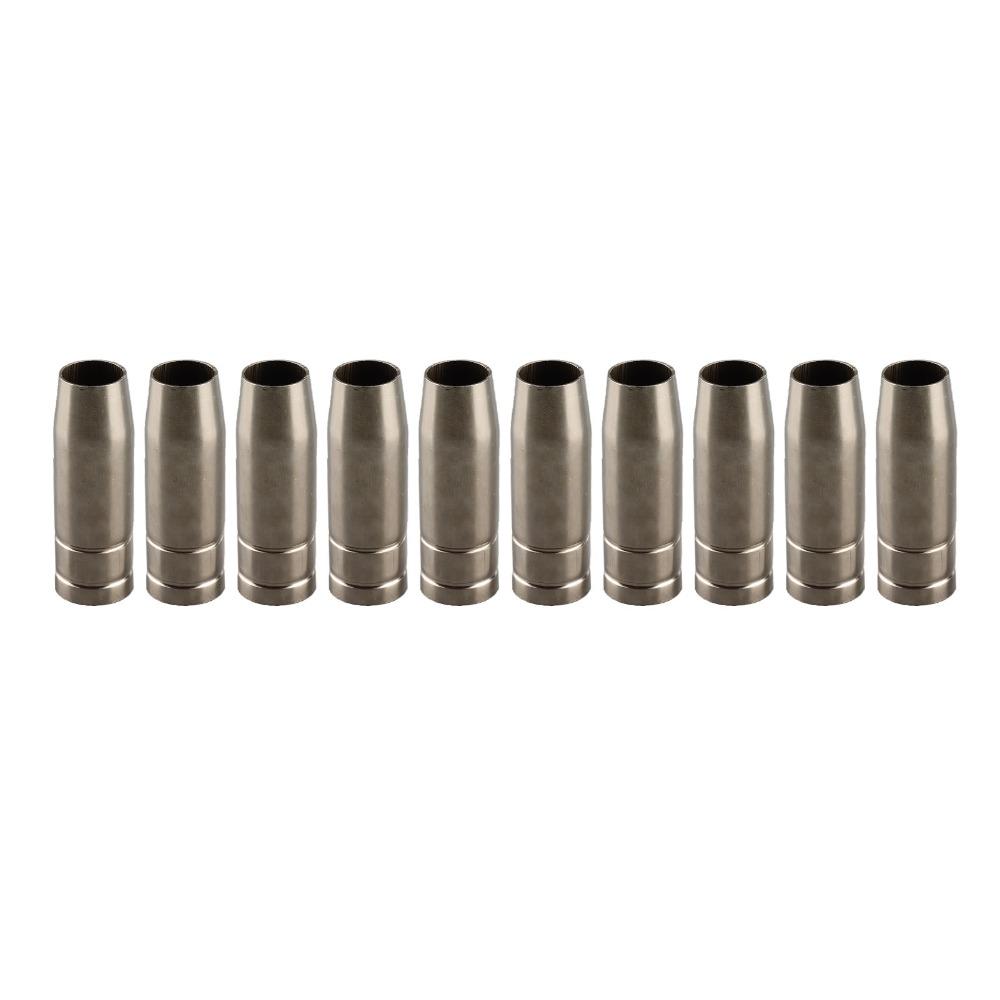 10pcs Brass MIG Welding Nozzle Insert Type MAG Welding Nozzle Conical Gas Nozzle For MB15