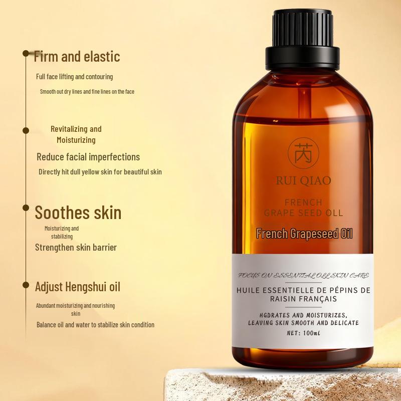 French Grape Seed Oil Moisturizer for Dry Skin - Hydrating Body Care Gift