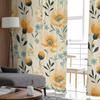Blumen Blätter Vintage Gardinen für Wohnzimmer Küche Fenster Vorhänge Schlafzimmer Tüll Voile Vorhänge