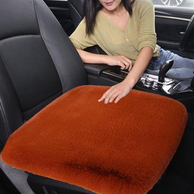 Thickened Plush Car Seat Cushion Set Anti-Slip Design Moisture-Wicking Easy Installation Soft Fluffy Front Back Seat Covers
