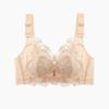 Embroidered Gathering Bra Women's Adjustable Underwear Lace-holding Bra Large-sized Sexy Lace Bra