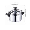 Stovetop Compatible Aluminum Pressure Cooker Heat-Resistant Non-Electric