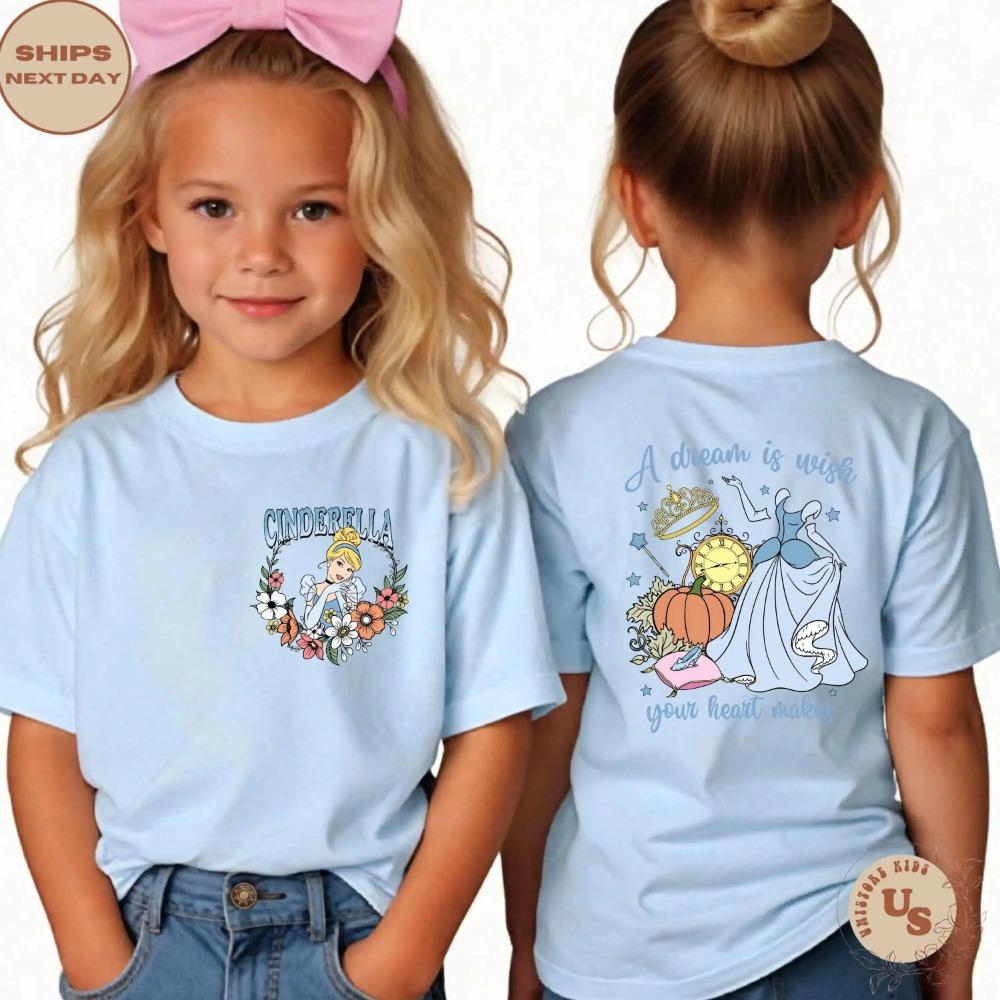 Cinderella Shirt Princess Cinderella Toddler T Shirt Floral Cinderella Shirt Princess Shirt Birthday Gift 110