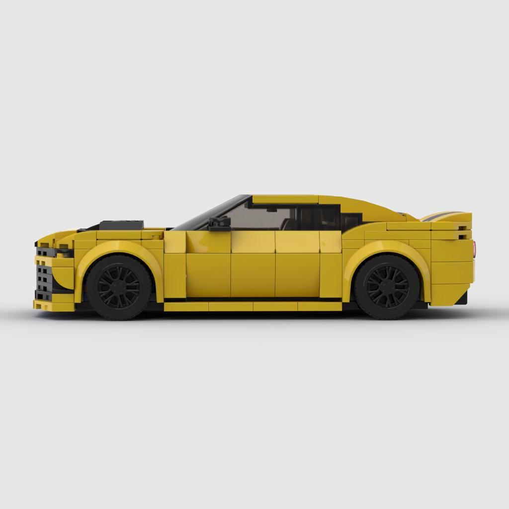 Camaro mașină sport de curse Vehicul Viteză Campion Racer Blocuri de construcție Caramida Garaj Creativ Jucării pentru băieți