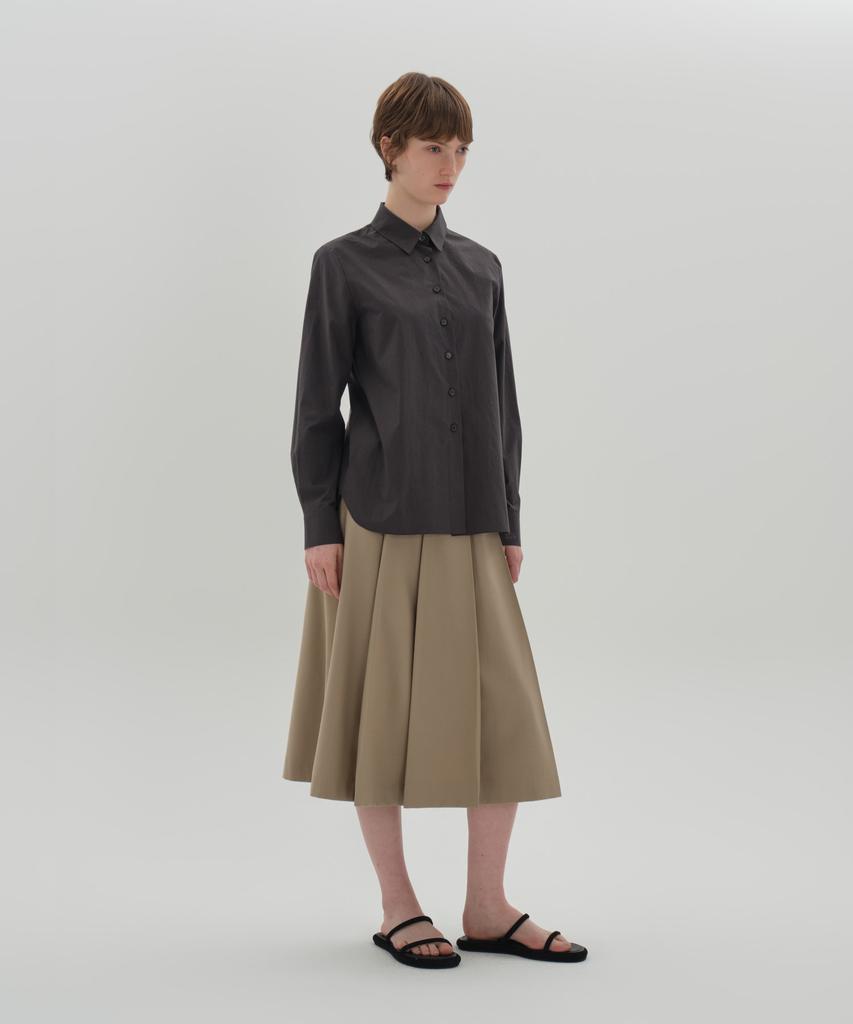 Jun By Jun K A-Line Pleated Skirt_Cappuccino
