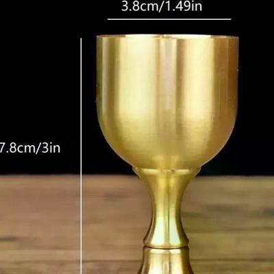 Brass Wine Glass Restaurant Goblet Tabletop Red Wine And White Wine Trumpet Copper Crafts Copper Decoration Mini Shot Glass