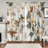 Vikama Colorful Leaves Flowers Printed Curtains Protect Privacy Durable Home Decor Living Room Bedroom Office Made Of Polyester Great