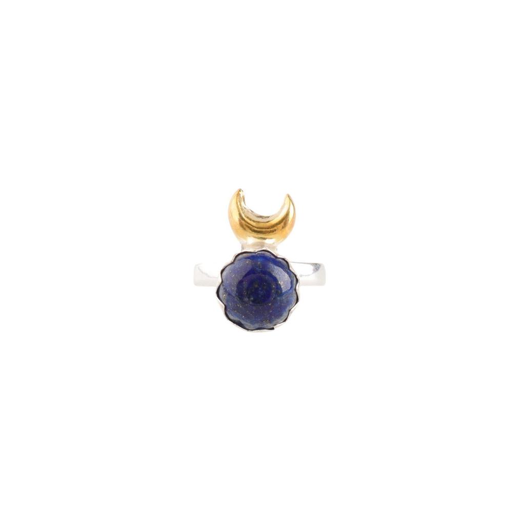 Natural Lapis Lazuli Gemstone 925 Sterling Silver Jewelry Handmade Wedding Ring RR-58-28