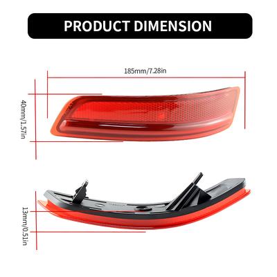 2pcs For Toyota Corolla 2014 2015 2016 Rear Bumper Reflectors Tail Turn Signal Brake Fog Light Shell Housing No Bulb