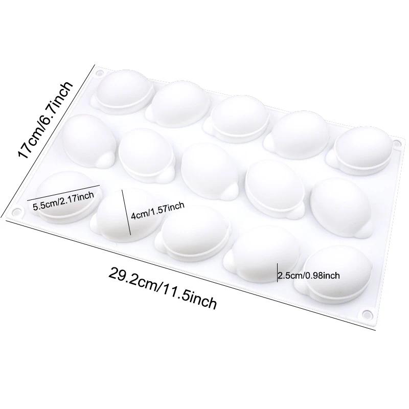 3D Mango Silicone Baking Mold For Mousse Cake Olive Fruit Leaf Shell Dessert Chocolate Pudding Jelly Cheesecake Kitchen Tools