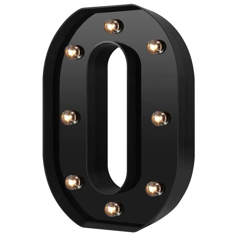 LED Black Letter Light 26 English Night Light Large Luminous Alphabet Lights Wedding Modeling Lamp For Party Birthday Home Bar