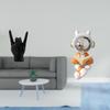 Gesture Sculpture Creative Hand Astronaut Figurine Unique Finger Statue for Modern Apartment Bedroom