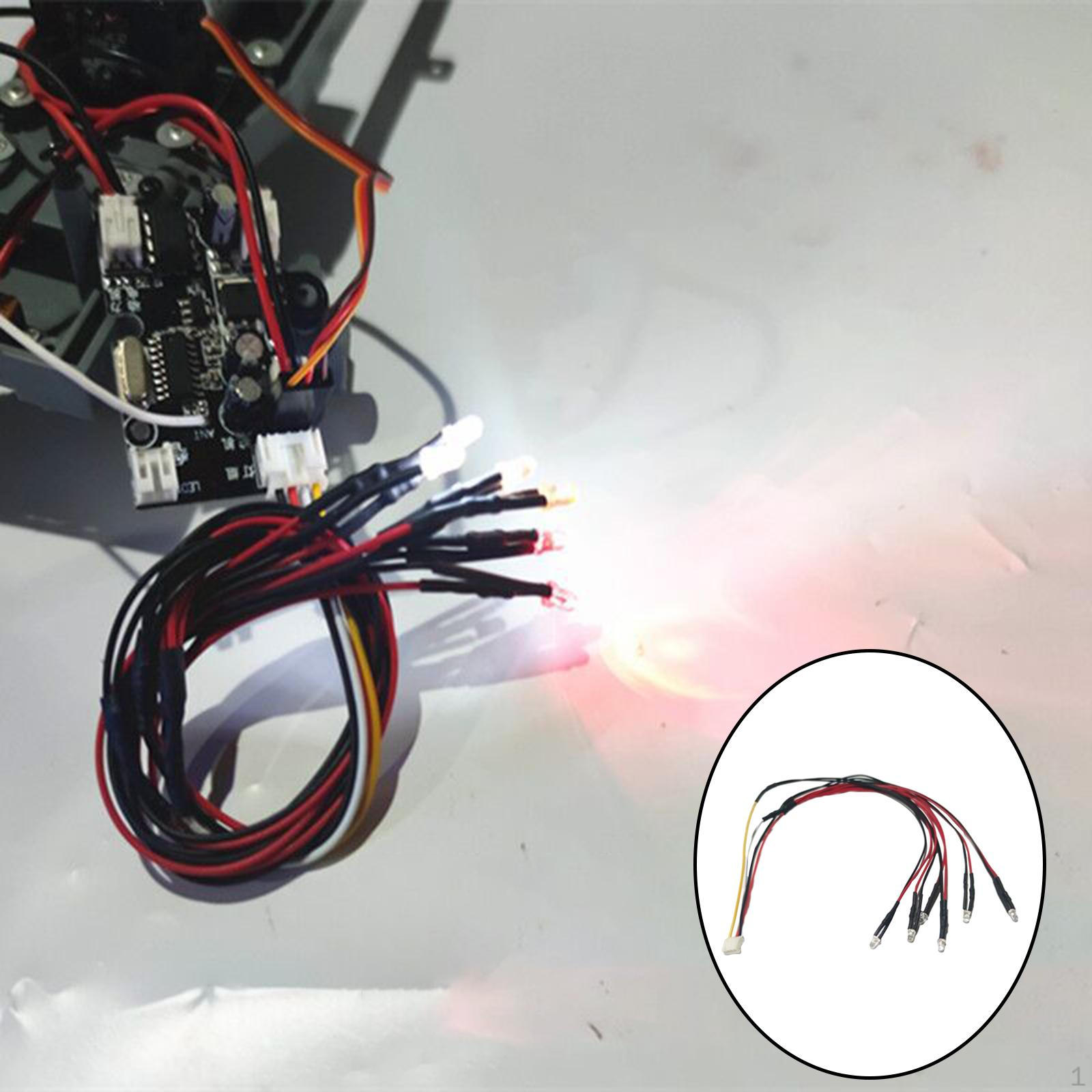 

Remote Control 6 Leds High Bright Head Light Red for WPL