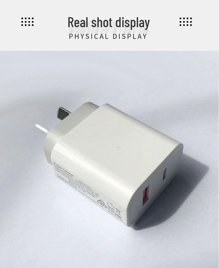 SAA Certified PD30W A+C Charger Type-C USB QC3.0 12V 1.5A Australian Standard Plug