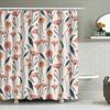 Floral Poppy Shower Curtain Pink Navy White Floral Print Bathroom Decor For Home Decoration Water Repellent Fabric 72 X 84 Inche
