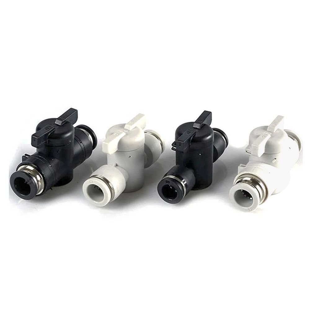 Valvola Pneumatica 4mm 6mm 8mm Valvola a Sfera Manuale Raccordo Tubo Collegamento Rapido Interruttore a Pressione/Giro Ferramenta per la Casa Durevole