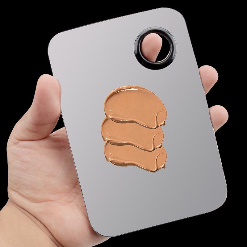 Stainless Steel Makeup Mixing Palette Set - Small & Large Sizes