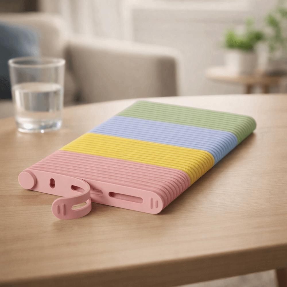 35Pcs Silicone Silicone Cables Ties Flexible Ties Buckle Design Cord Cable Organizer 7 Mixed Colors Reusable Cable Tie Clip