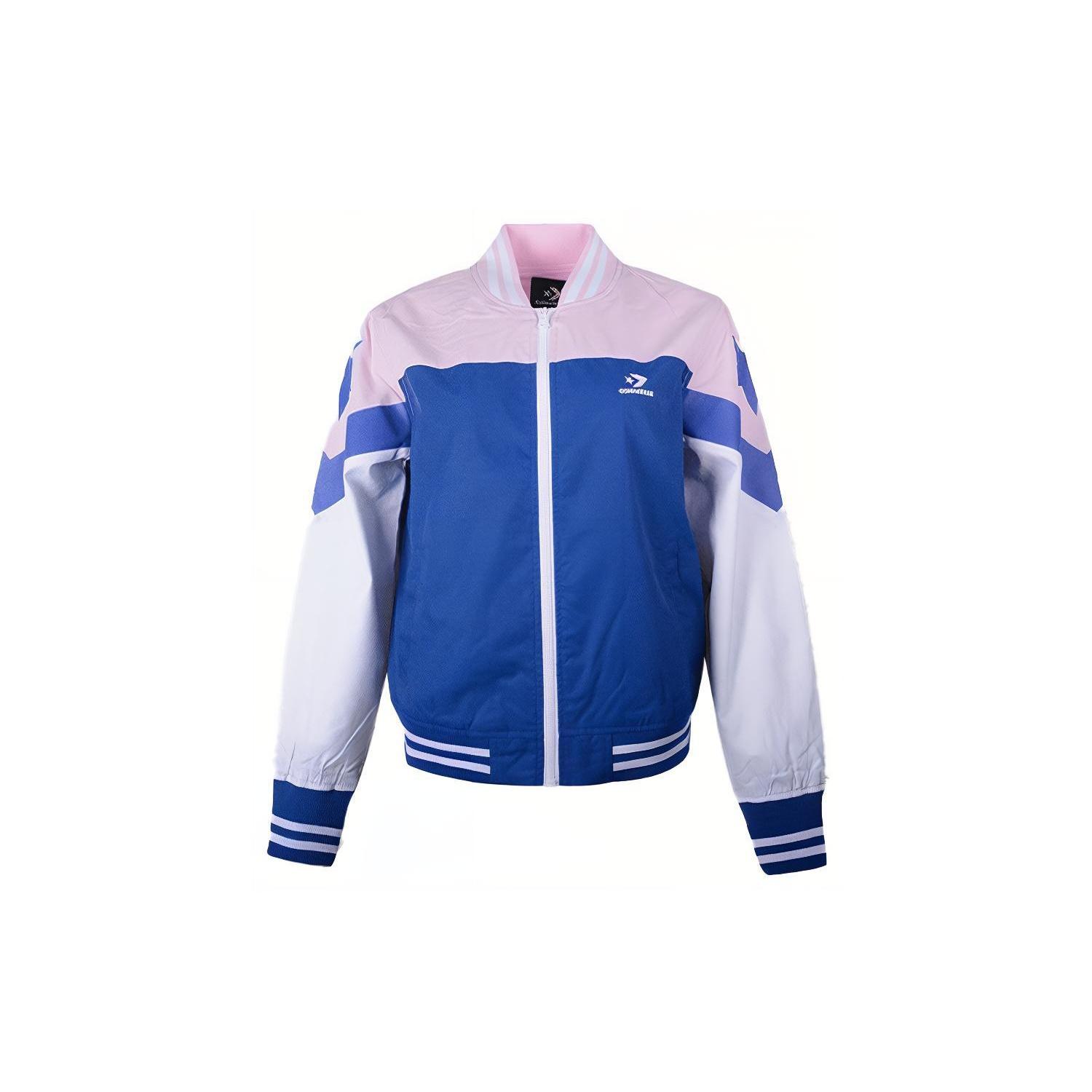 (WMNS) Converse Non-Padded Baseball Bomber Asia Sizing Pink Blue White Women s 10017460-A01 S