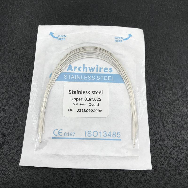 10 teile/paket Dental Kieferorthopädische Edelstahl Rechteckige Ovale Bogen Drähte